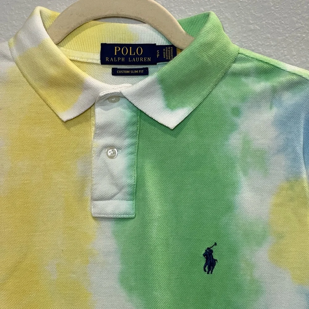 Polo Ralph Lauren Men's Tie Dye Polo Shirt Size S - Picture 9 of 12